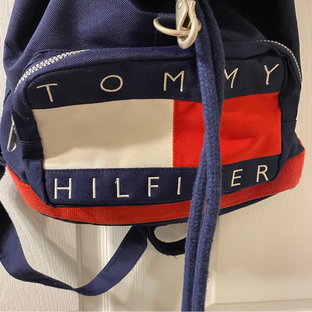 Rare 90s Vintage Tommy Hilfiger backpack - Picture 6 of 9